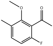 1-(6-Fluoro-2-methoxy-3-methylphenyl)ethanone Struktur