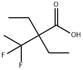 2,2-dimethyl-3,3-difluorobutanoic acid Struktur