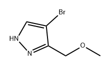 4-溴-3-(甲氧基甲基)-1H吡唑, 1783662-26-9, 结构式