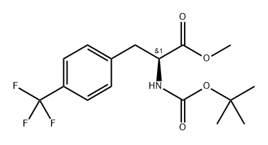 methyl (S)-2-((tert-butoxycarbonyl)amino)-3-(4-(trifluoromethyl)phenyl)propanoate Structure