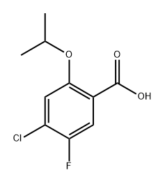 4-Chloro-5-fluoro-2-isopropoxybenzoic acid 结构式