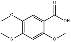 2,5-dimethoxy-4-(methylthio)benzoic acid Structure