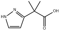 1H-Pyrazole-3-acetic acid, α,α-dimethyl- Structure