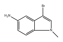 3-Bromo-1-methyl-1H-indol-5-ylamine,1784279-71-5,结构式