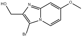 {3-bromo-7-methoxyimidazo[1,2-a]pyridin-2-yl}methanol Structure