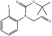 tert-Butyl (2-fluorophenyl)(2-oxoethyl)carbamate Struktur