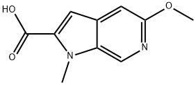 5-methoxy-1-methyl-1H-pyrrolo[2,3-c]pyridine-2-carboxylic acid Structure