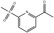 1-[6-(Methylsulfonyl)-2-pyridinyl]ethanone 化学構造式