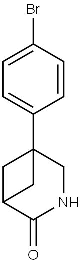 5-(4-bromophenyl)-3-azabicyclo[3.1.1]heptan-2-one Struktur