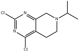 2,4-Dichloro-5,6,7,8-tetrahydro-7-(1-methylethyl)pyrido[3,4-d]pyrimidine Structure