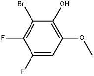 2-Bromo-3,4-difluoro-6-methoxyphenol Struktur