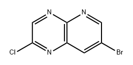 2-chloro-7-bromopyrido[2,3-b]pyrazine,1784803-10-6,结构式
