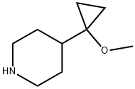 4-(1-methoxycyclopropyl)piperidine,1784810-29-2,结构式