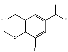 (5-(difluoromethyl)-3-fluoro-2-methoxyphenyl)methanol Structure