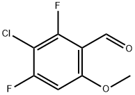 6-溴-3-氯-2,4-二氟苯甲醛 结构式