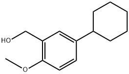 (5-Cyclohexyl-2-methoxyphenyl)methanol 结构式