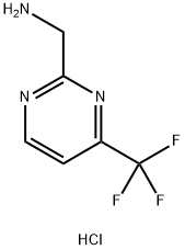 4-(trifluoromethyl)pyrimidin-2-yl]methanamine hydrochloride Structure