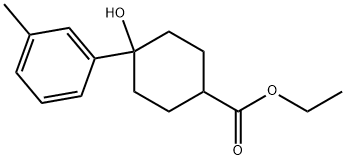 Ethyl 4-hydroxy-4-(3-methylphenyl)cyclohexanecarboxylate,1785386-44-8,结构式