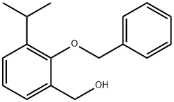 (2-(benzyloxy)-3-isopropylphenyl)methanol 结构式