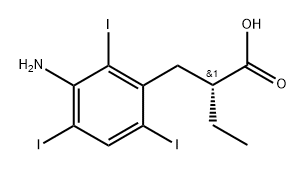 (-)-Iopanoic acid Struktur