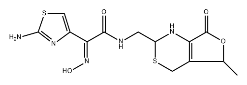 Cefdinir IMpurity 3 (Cefdinir Decarboxy Open Ring Lactone (Mixture of A and B)) Struktur