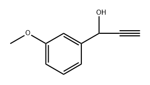 Benzenemethanol, α-ethynyl-3-methoxy- Structure