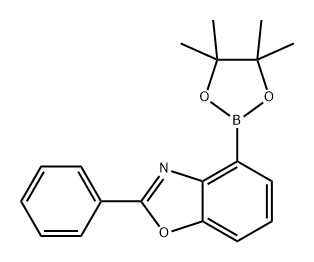 2-Phenyl-4-(4,4,5,5-tetramethyl-1,3,2-dioxaborolan-2-yl)benzo[d]oxazole Structure