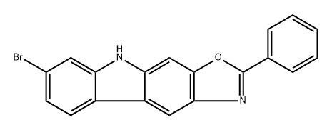 7-Bromo-2-phenyl-5H-oxazolo[5,4-b]carbazole Struktur