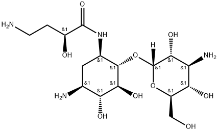 6-O-Des(6-Amino-α-D-gluocopyranosyl) Amikacin Structure