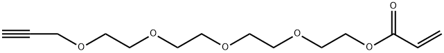 Acrylate-PEG4-Propargyl Structure