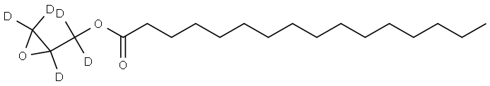氘代棕榈酸缩水甘油酯, 1794941-80-2, 结构式