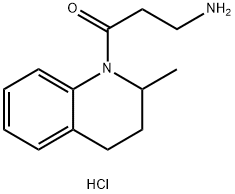 3-amino-1-(2-methyl-1,2,3,4-tetrahydroquinolin-1-yl)propan-1-one hydrochloride,1795432-80-2,结构式