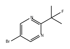 5-bromo-2-(2-fluoropropan-2-yl)pyrimidine 化学構造式