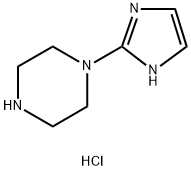 1-(1H-imidazol-2-yl)piperazine Dihydrochloride 化学構造式