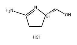 (2S)-5-iminopyrrolidin-2-yl]methanol hydrochloride 化学構造式
