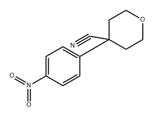 4-(4-Nitro-phenyl)-tetrahydro-pyran-4-carbonitrile Structure