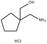 1-(aminomethyl)cyclopentyl]methanol hydrochloride Struktur