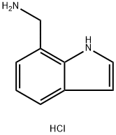 1H-indol-7-ylmethanamine hydrochloride Struktur