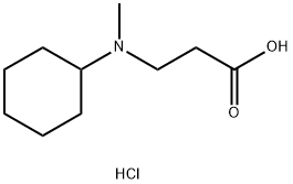 3-[cyclohexyl(methyl)amino]propanoic acid hydrochloride Structure