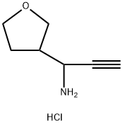 1-(四氢呋喃-3-基)丙-2-炔-1-胺(盐酸盐) 结构式