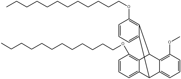 1,8-双十二烷氧基-13-甲氧基三蝶烯, 1798293-53-4, 结构式