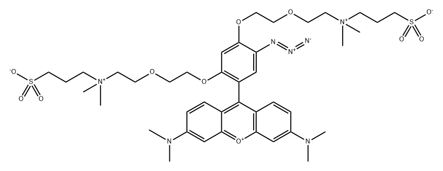 CalFluor 555 Azide 化学構造式