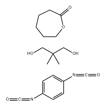 2-Oxepanone, polymer with 1,4-diisocyanatobenzene and 2,2-dimethyl-1,3-propanediol 结构式