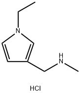 (1-乙基-1H-吡咯-3-基)甲基](甲基)胺盐酸 结构式