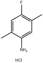 4-fluoro-2,5-dimethylaniline hydrochloride 化学構造式