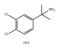 Benzenemethanamine, 3,4-dichloro-α,α-dimethyl-, hydrochloride (1:1),1799285-33-8,结构式