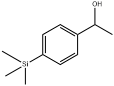 Benzenemethanol, α-methyl-4-(trimethylsilyl)- Structure