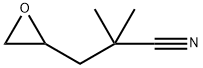 2-Oxiranepropanenitrile, α,α-dimethyl- Struktur