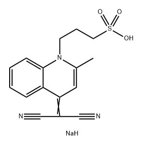 Sodium 3-(4-(dicyanomethylene)-2-methylquinolin-1(4H)-yl)propane-1-sulfonate Structure