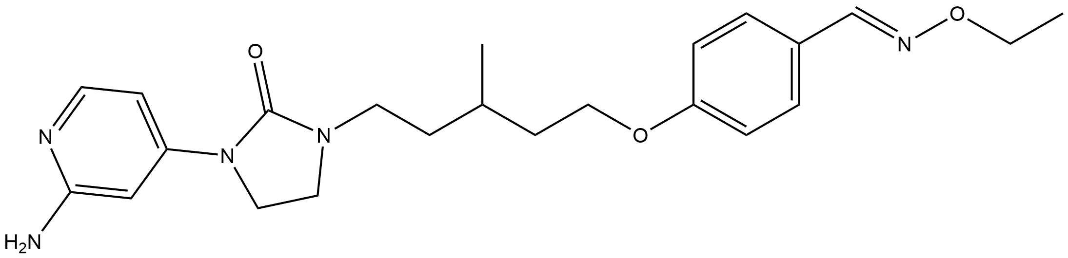 1800189-73-4 (E)-4-((5-(3-(2-aminopyridin-4-yl)-2-oxoimidazolidin-1-yl)-3-methylpentyl)oxy)benzaldehydeO-ethyloxime